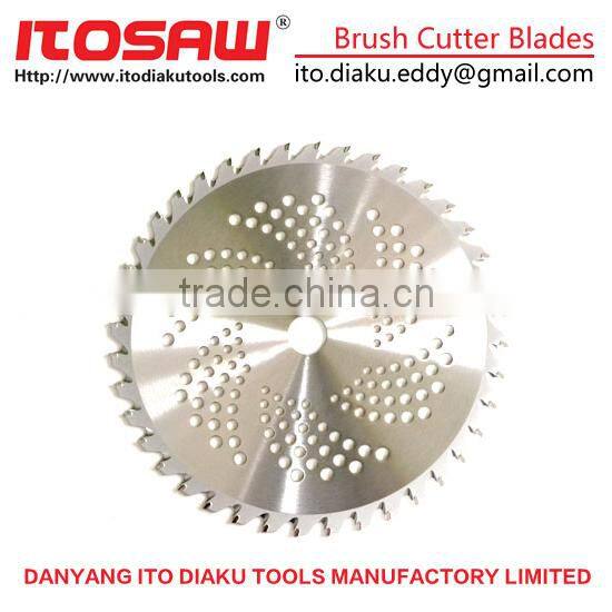 ITO-G-7 TCT Grass Trimmer Weeds Saw Blade Parts For Brush Cutter SK-5 body and YG8 tips, Size 230MM*36T and 255mm*40T