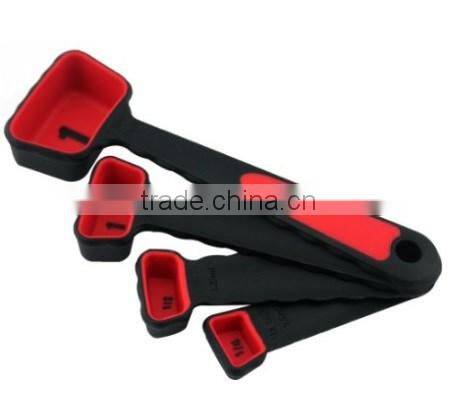 The Portable 4-Piece Set Folding Silicone Measuring Cups & Spoons