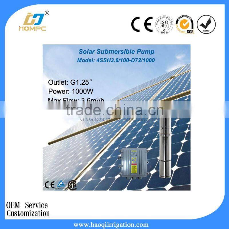 DC72V 4 inch Submersible Pump solar powered water pump