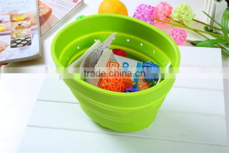 Silicone garbage bucket fashion sundries basket waste basket