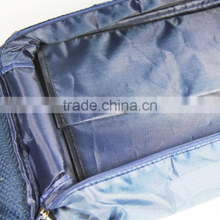 Outdoor handle blue functional thickness travel nylon storage pouch travel shoes bag