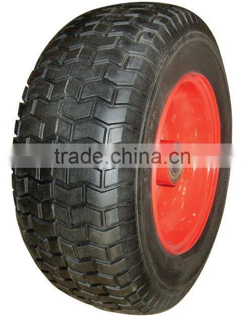 16inch Lawn Mower Air Wheel 6.50-8 With Plastic Rim