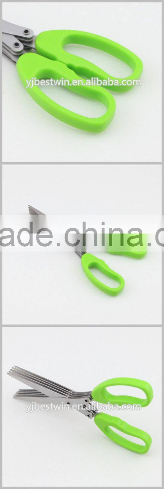 Kitchen Basics Tools Herb Scissors Easy Clean Five Blades Shears