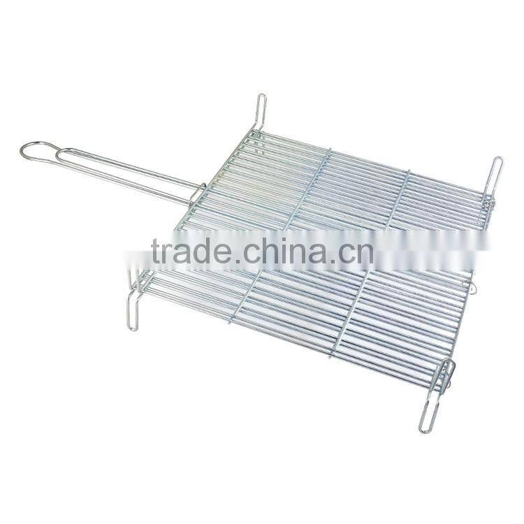 Flat plate grill rack