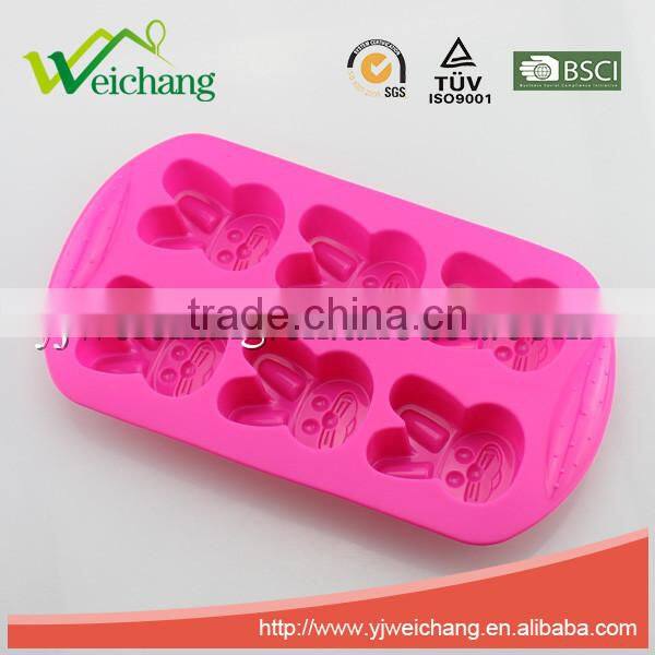 WCA104 Nonstick Silicone Cake Baking Mold Soap Art Moulds Cake Pan Muffin Cups Biscuit Chocolate Candy Ice Tray DIY Mold