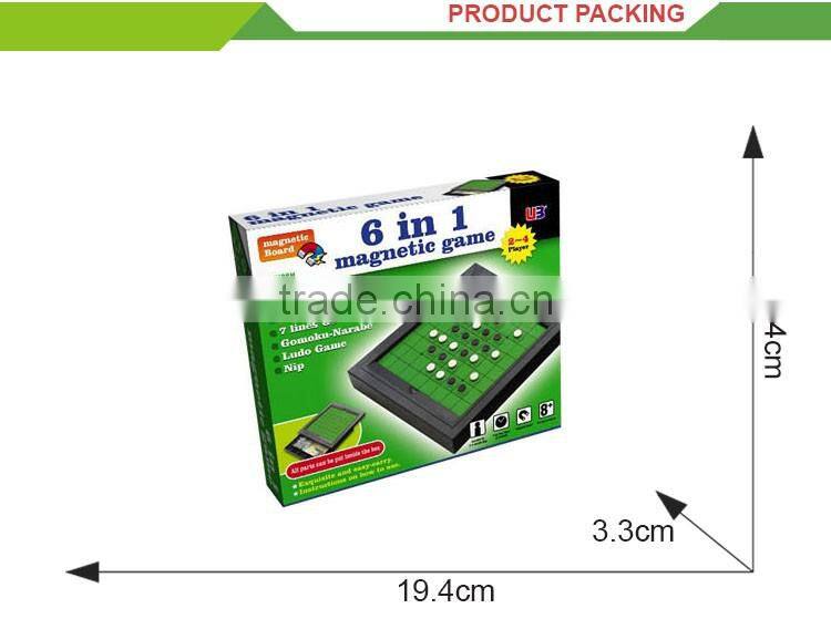 6 in 1 magnetic game kids educational play toy chess board game