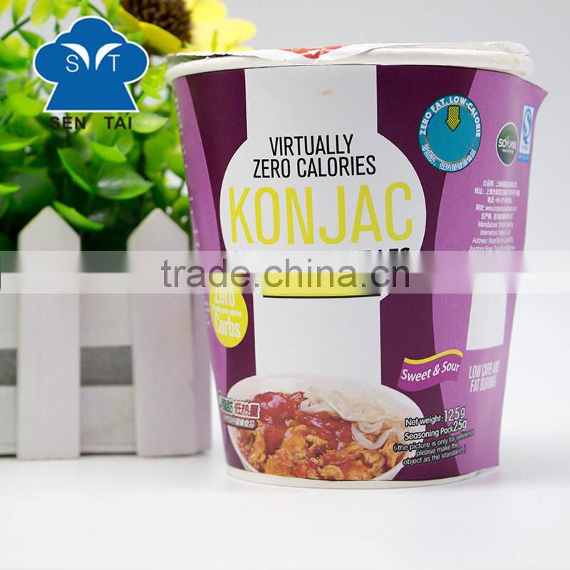Private label products konjac noodles fettuccine without sugar food