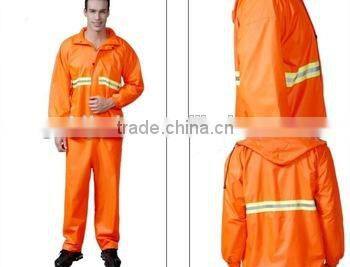 3m reflective raincoat, security pvc high visibility waterproof police raincoat