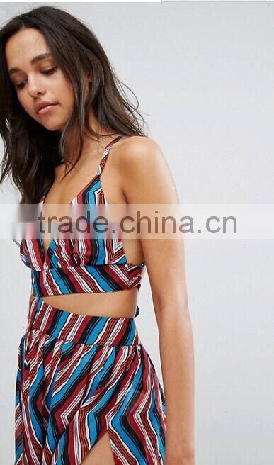 Fashionable Boohoo Maxi Beach Dress Set Crop top set