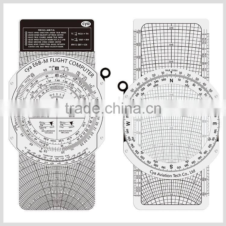 CYA Brand metal E6b flight computer Solid Aluminum Micro Flight Computer for Air Force#E6B-M