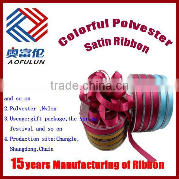 polyester bowknot satin ribbon Mother's Day