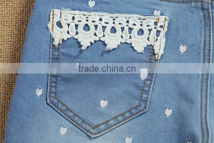 GZY direct sell price high quality jean shorts ladies wholesale china fahsion and slim style stock lots 2017