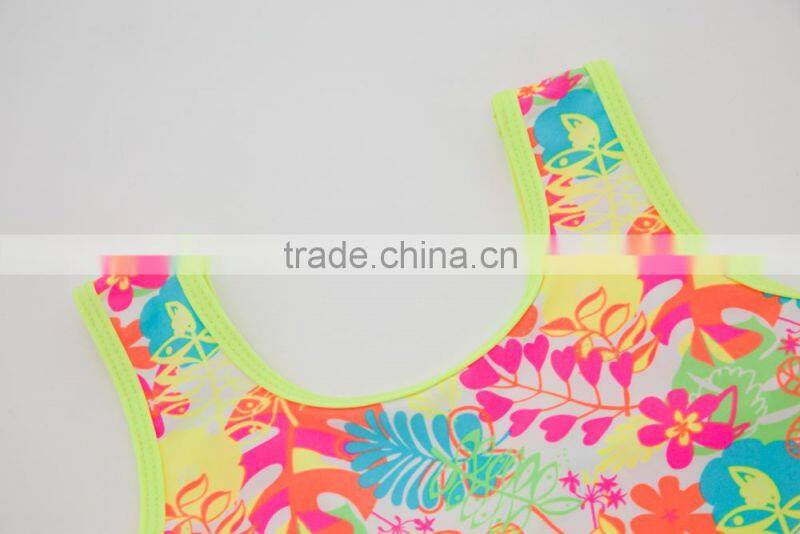 2017 OEM Service Sublimation Designer Girl Swimwear For One Piece Beachwear