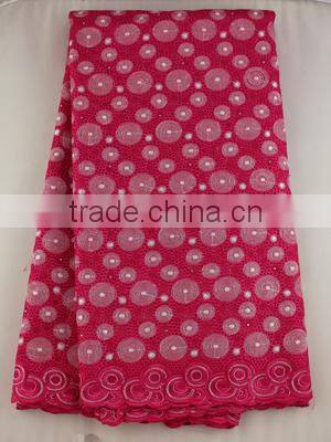 quality new orange cotton lace fabric for wedding dress SL0308