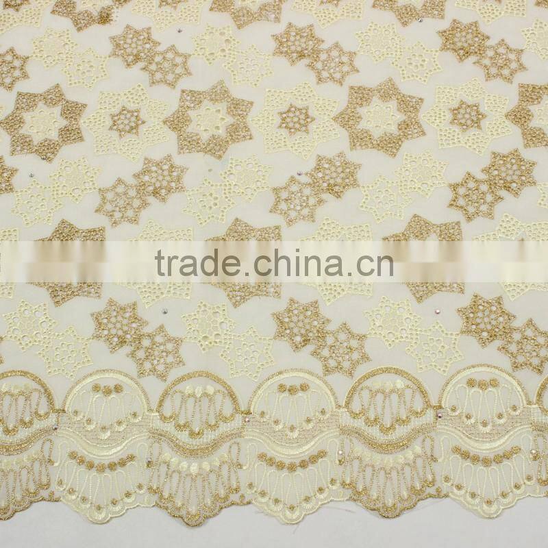 African Popular Voile Lace Fabric With Wholesale Price SL0409-3