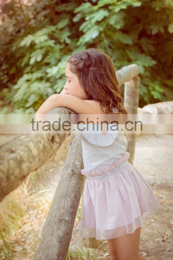 2017 wholesale fancy frock design baby clothes fashionable kids clothing western style little girl princess dress