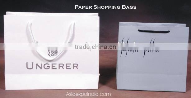 Indian paper shopping bags Imprint name & logo