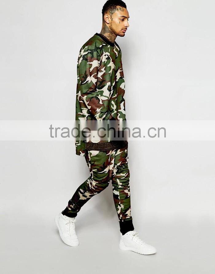 Granted camo skinny servis shoes joggers with drop crotch for man