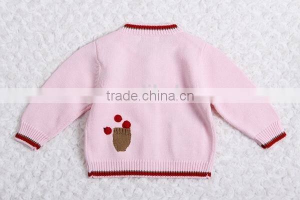 Dongguan manufactured kids thick wool knit sweater coat pattern