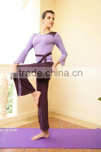 2013 ladies OEM yoga wear/ladies fitness wear/long & loose yoga suits
