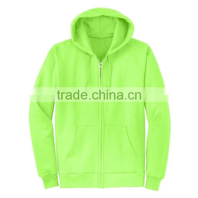 Wholesale Price Custom Label Design Bulk Man Plain Polyester Cotton Fleece Zip Up Hoodie
