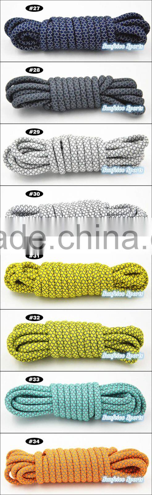 Professional Customized 6mm Reflective Rope Lace Manufacturer Shoelaces for Wholesale - Sneakers Laces In Stock Fast Deliver