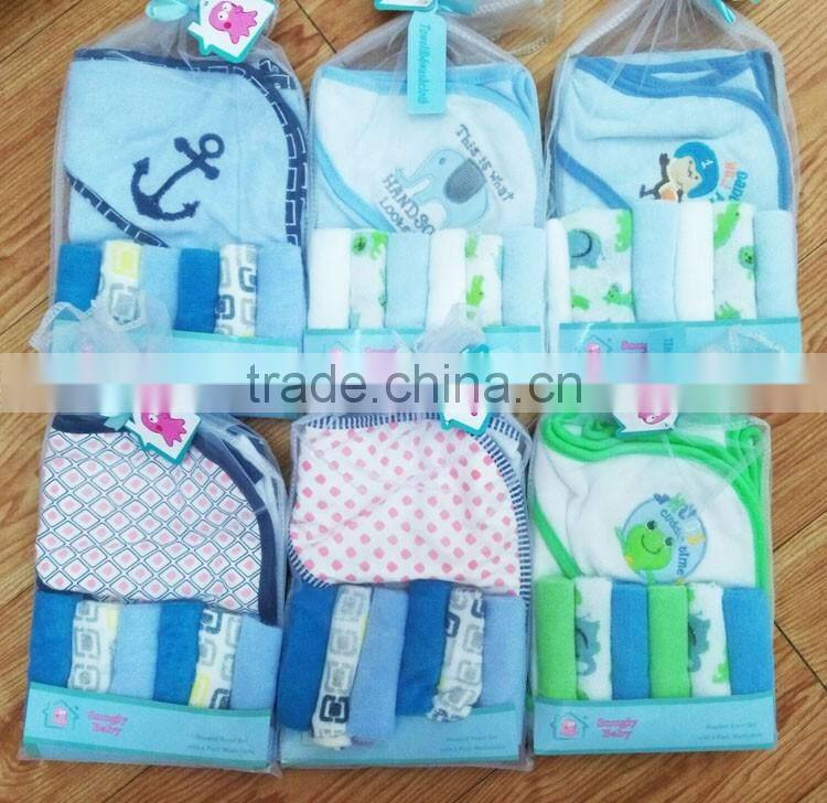 Stylish outdoor baby washclothes set