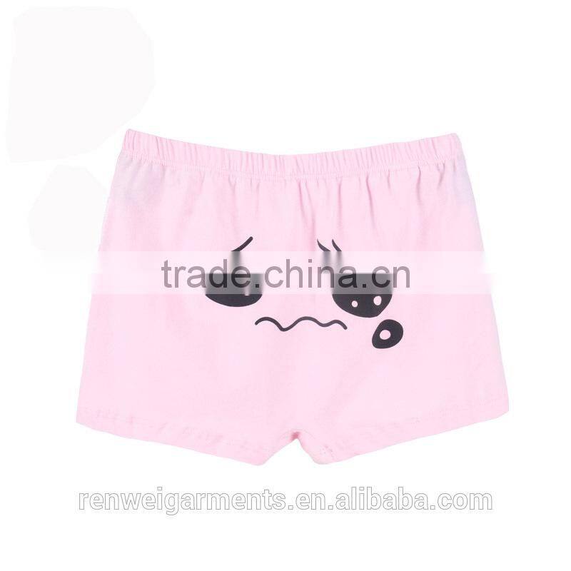 comfortable 100% cotton carton OEM wholesale beautiful kids underwear in pictures