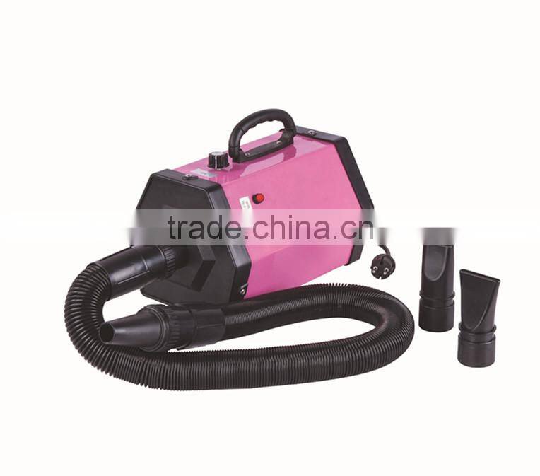 R1918H 2800W Pet Grooming Dryer Dog Cat Hair Hairdryer Electrodeless Speed w/ 4 Nozzle