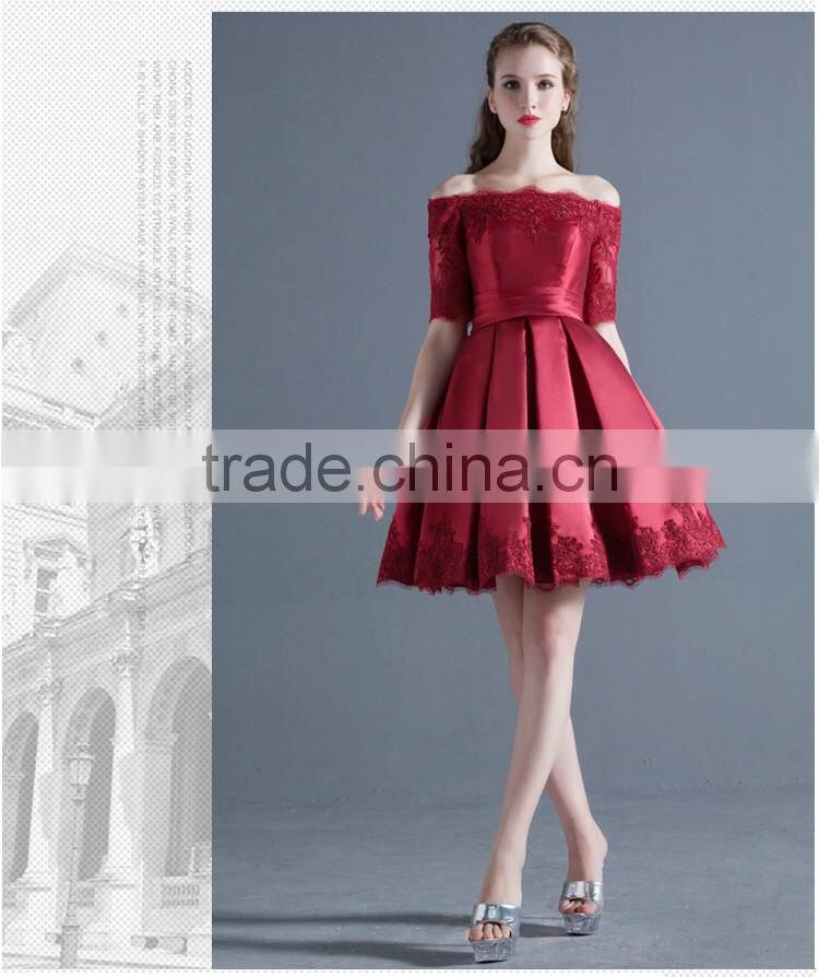 2017 design women wedding dress for embroidered lace,flat shoulder lace up back wedding dress OEM