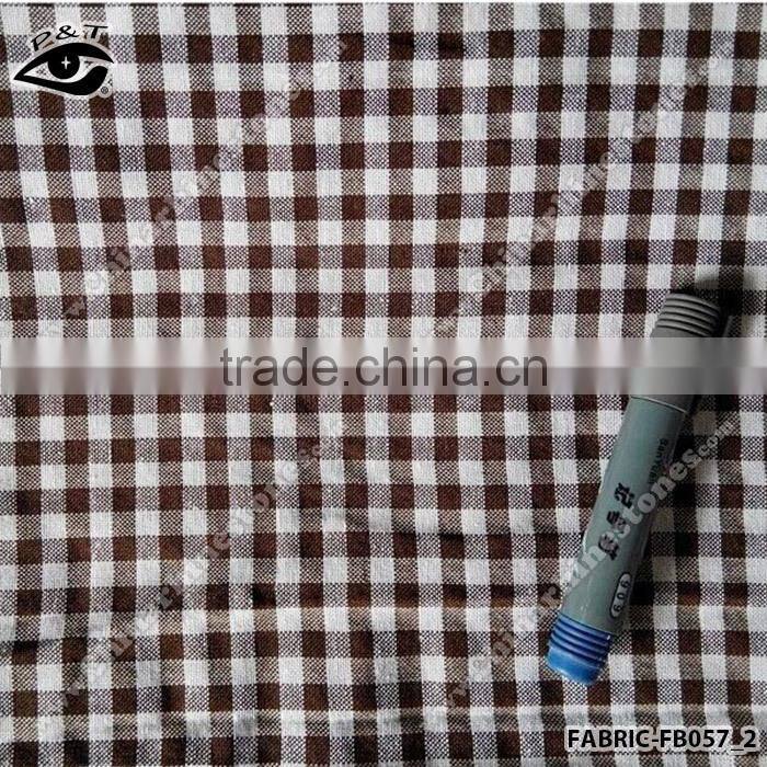 8x8mm checker design cotton fabric gingham check pure cotton fabric yarn dyed fabric