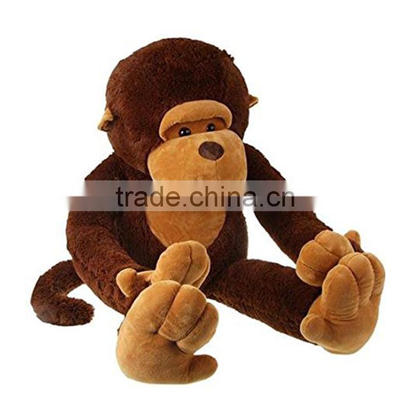 Factory Supply Plush Stuffed Soft Wild Animal Monkey Toy For Children