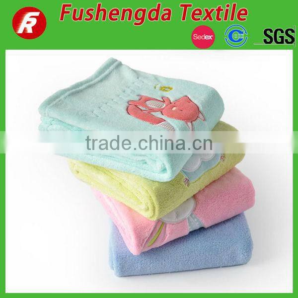 Super soft 100% polyester knitting patterns baby fleece blanket and throw