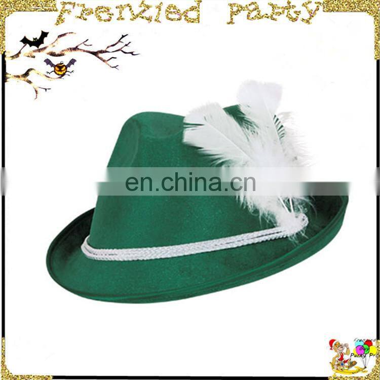 Alpine Hat with Feather Economy hat manufacturer FGH-1002
