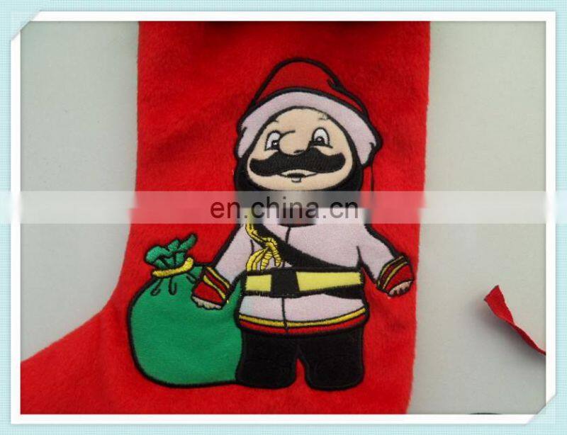 cheap plush christmas sock for baby gift