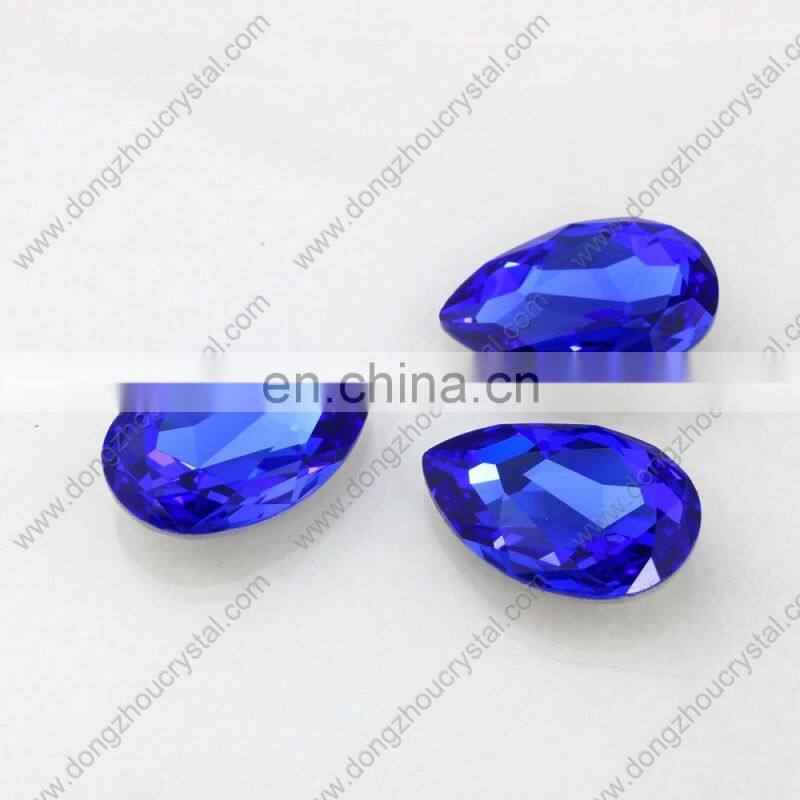 full colors mix sizes color tear drop fancy pointback glass rhinestones
