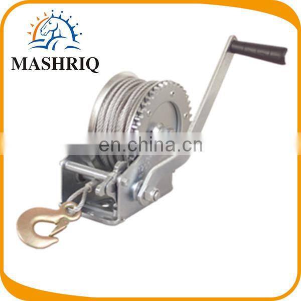 1200lbs steel cable manual hand winch