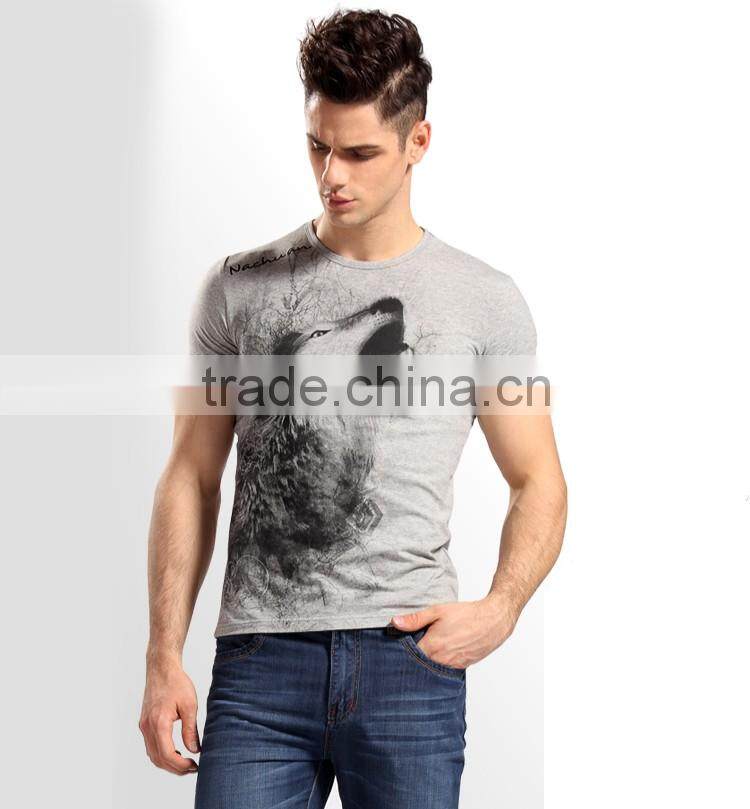 Men's animal printed 3d t-shirt manufacturer from China