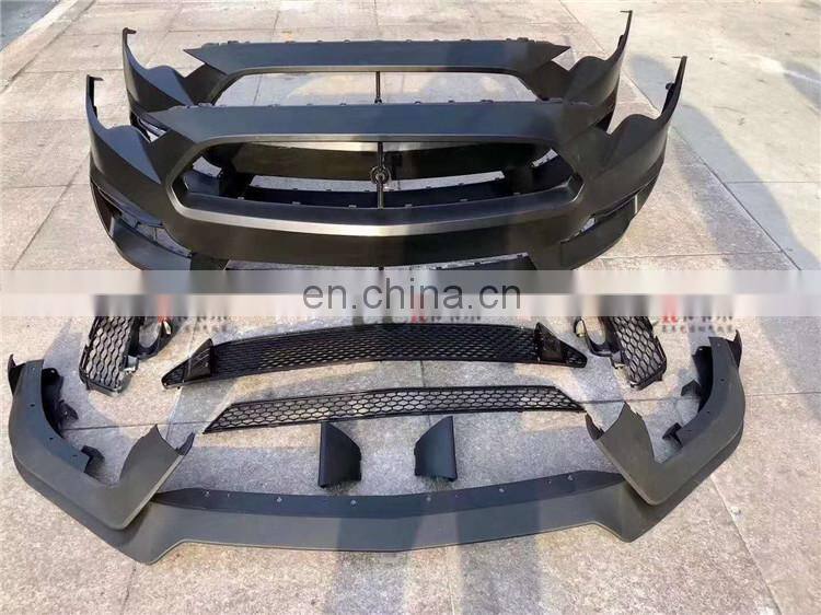 Hight quality tuning accessories body kit suitable for 2018 Ford Mustang in G.T350 style front bumper front lip fenders rear lip