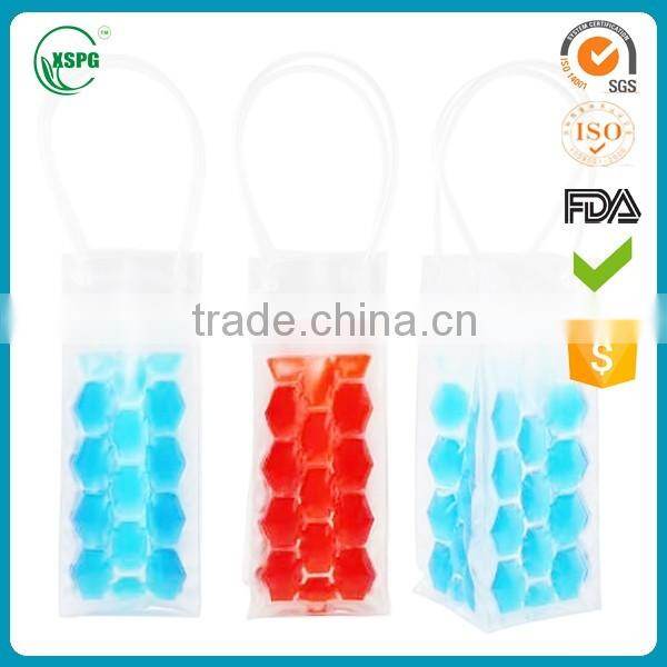 Wholesale Promotional Colorful PVC Beer Bottle Cooler Bag Plastic Pvc Ice Wine Bag