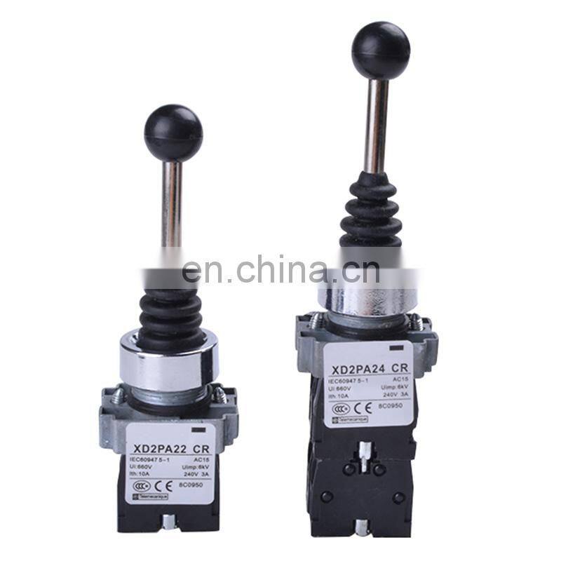1NO 1NC XD2PA12 XD2PA22 2NO 2NCXD2PA14 XD2PA24 Momentary Latching Toggle Joystick switch Controllers, monolever on off switch