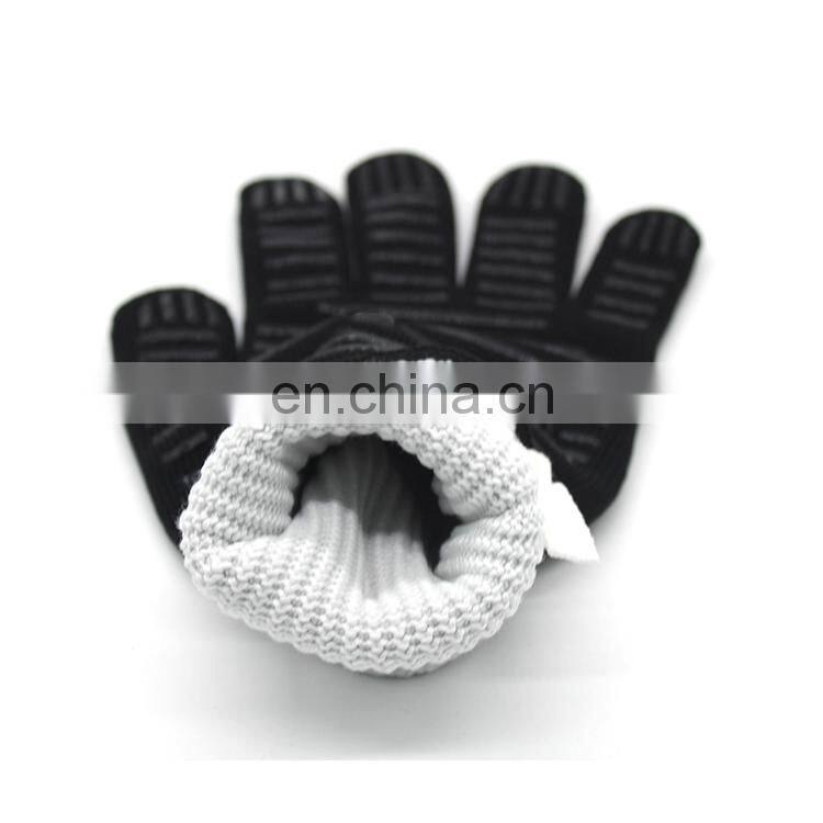 TE101 Insulated 932f aramid bbq Glove extreme heat resistant Barbecue Gloves Oven Mitts