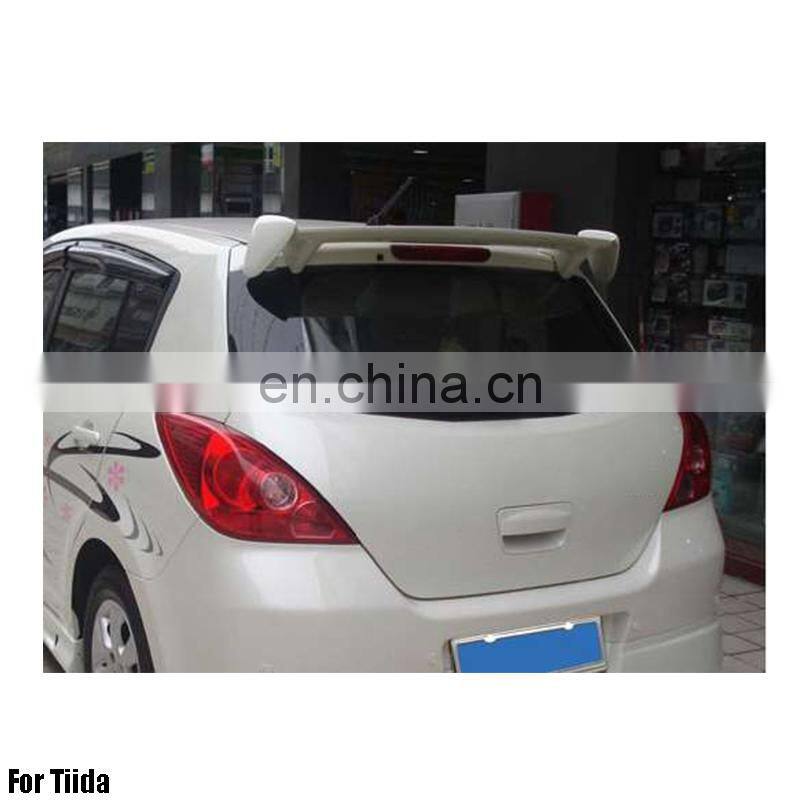 ABS Primer Painted Back Roof Spoiler For Tiida 2006-2010 Rear spoiler