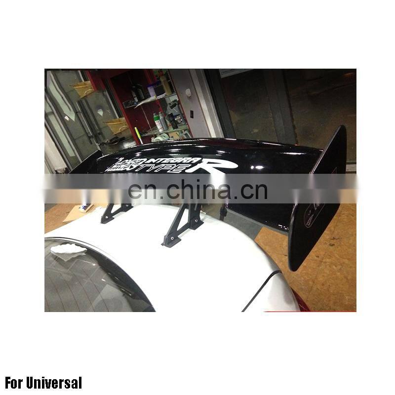 ABS Primer Painted Back Rear Spoiler Lip Wing For universal car Rear Spoiler with light