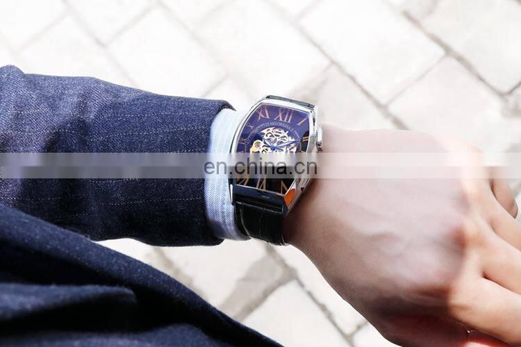 MG.ORKINA MG091 Fashion Watches For Mans Analog Automatic Mechanical 2019 Latest Leather Strap Men Watch Clock