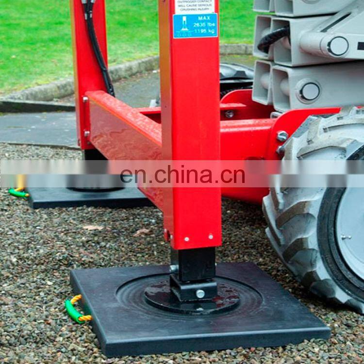 Heavy duty and light duty floor mats crane foot bearing support HDPE stabilizer crane leg protection pad