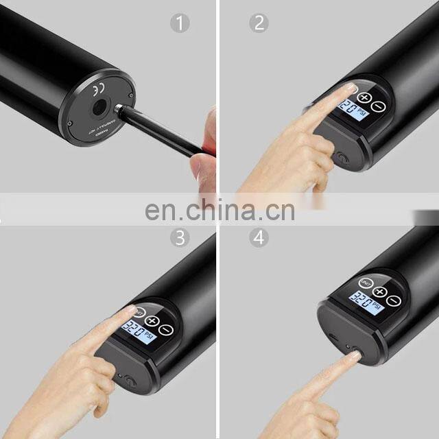Rechargeable Air Pump Tire Inflator Cordless Portable Compressor Digital Bicycle Tires Car Tyre Pump