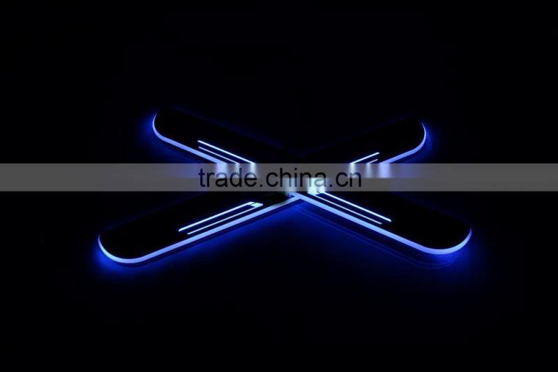 24 months warranty car styling led light For F30 door sill plate light flash moving scuff car door sill light