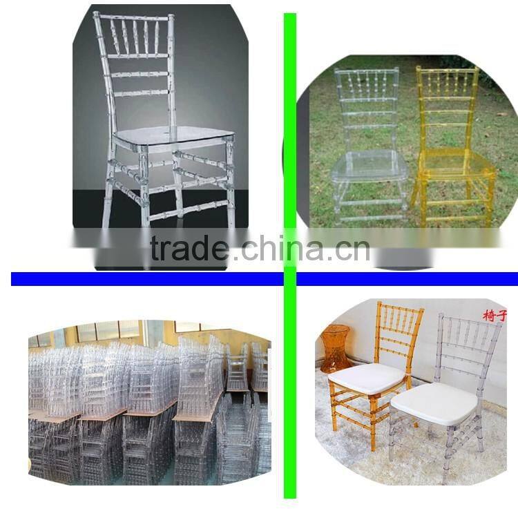 Wholesale Cheap Clear Resin Tiffany Chair With Cushion