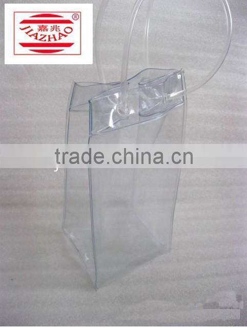OEM / Processing cheap fashion transparen PVC Red Wine Ice Cooler bag